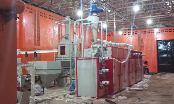 1-2 tons of fish feed production line shipped to Nigeria